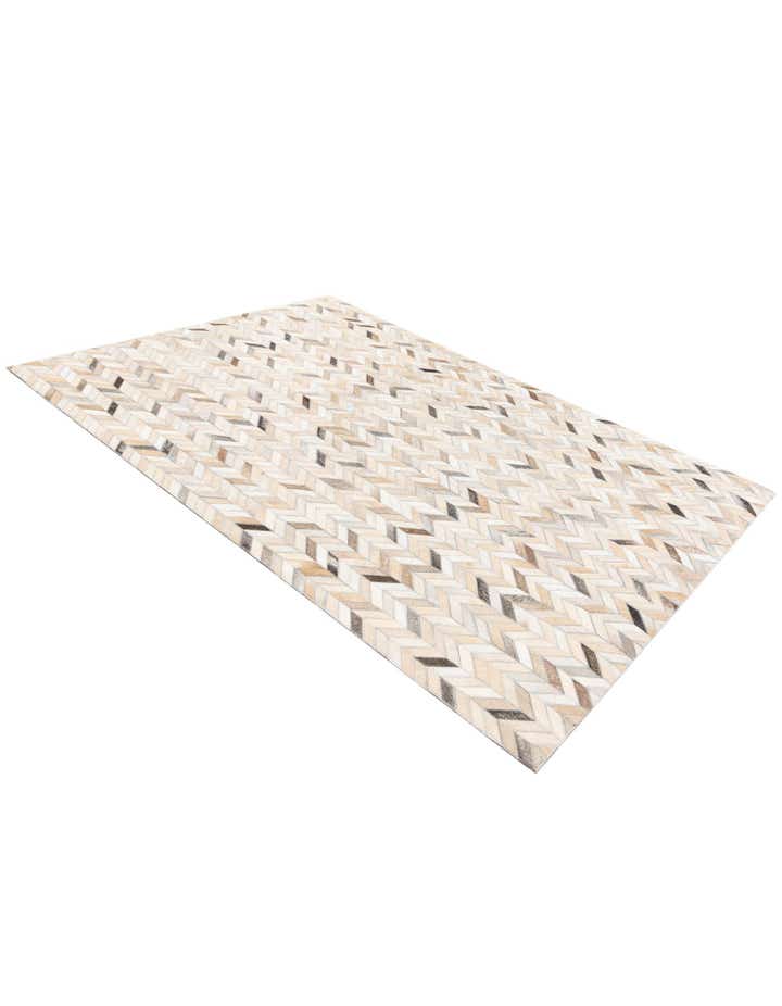 4' 7 x 6' 7 Cowhide Stocks Rug