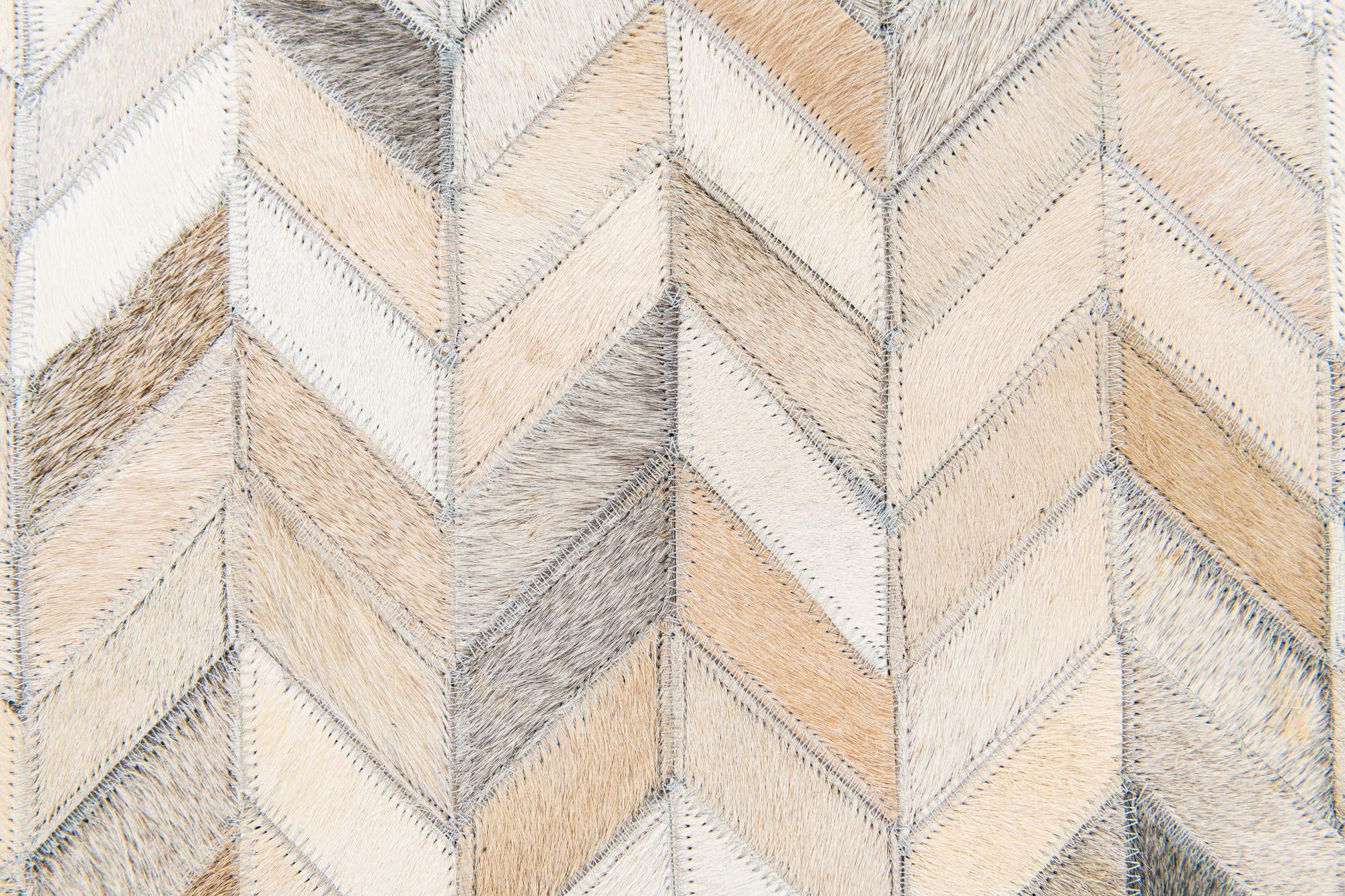 4' 7 x 6' 7 Cowhide Stocks Rug