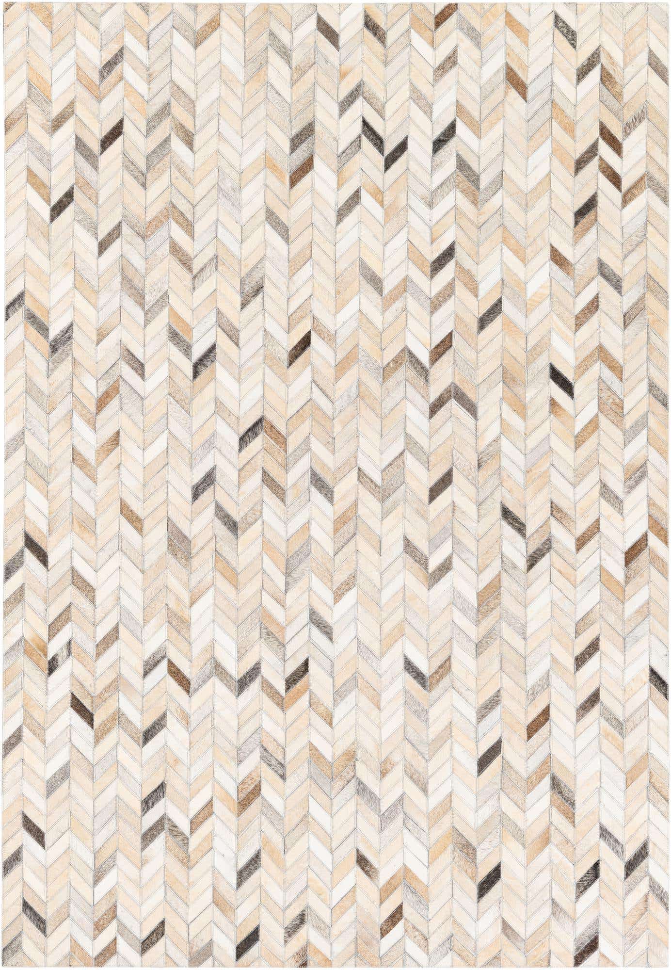 4' 7 x 6' 7 Cowhide Stocks Rug