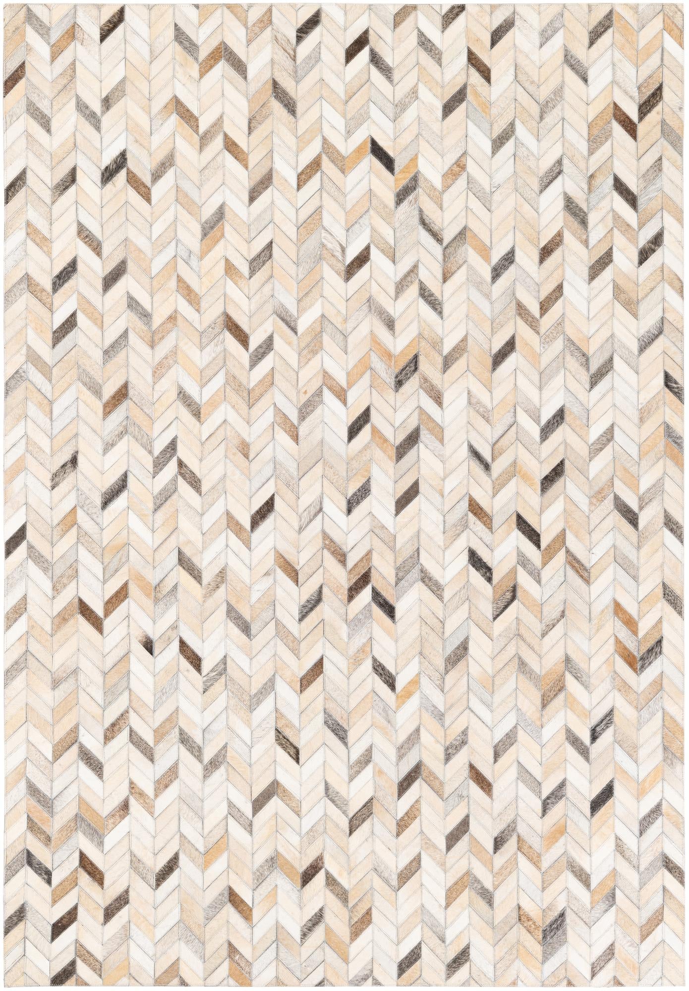 4' 8 x 6' 8 Cowhide Stocks Rug