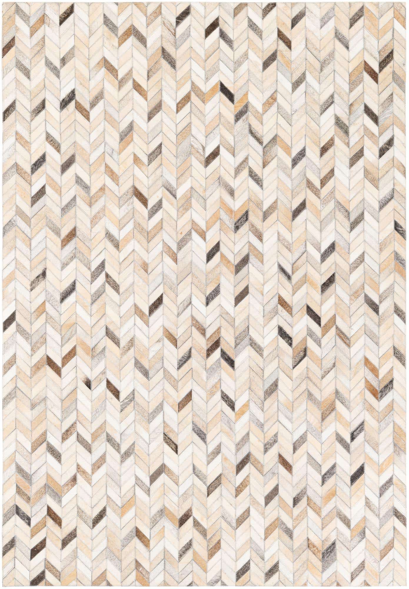 4' 8 x 6' 8 Cowhide Stocks Rug