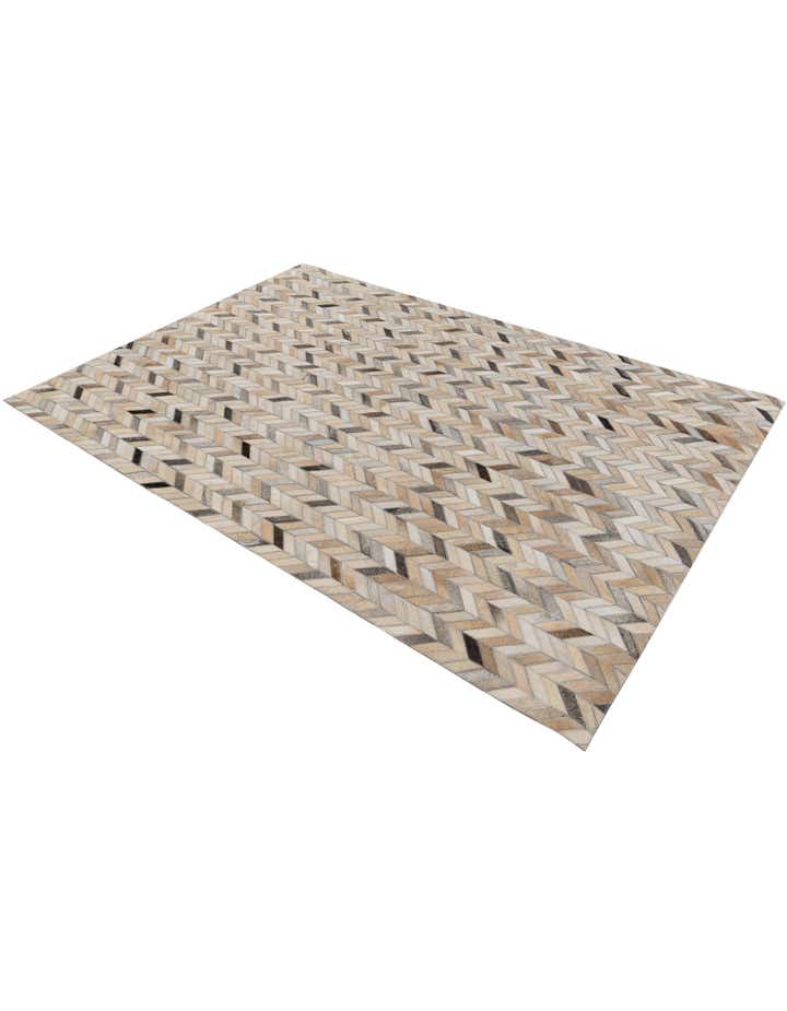 4' 8 x 6' 7 Cowhide Stocks Rug