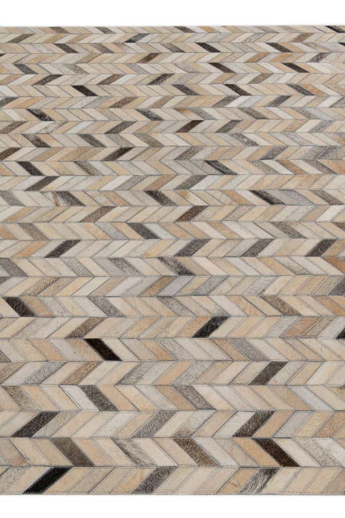 4' 8 x 6' 7 Cowhide Stocks Rug