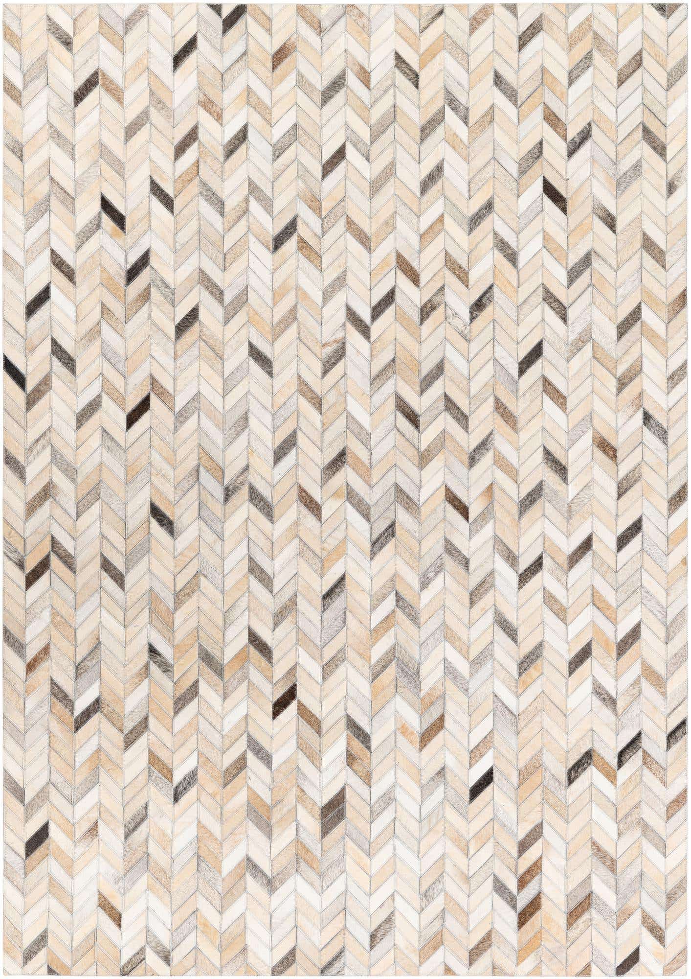4' 8 x 6' 7 Cowhide Stocks Rug