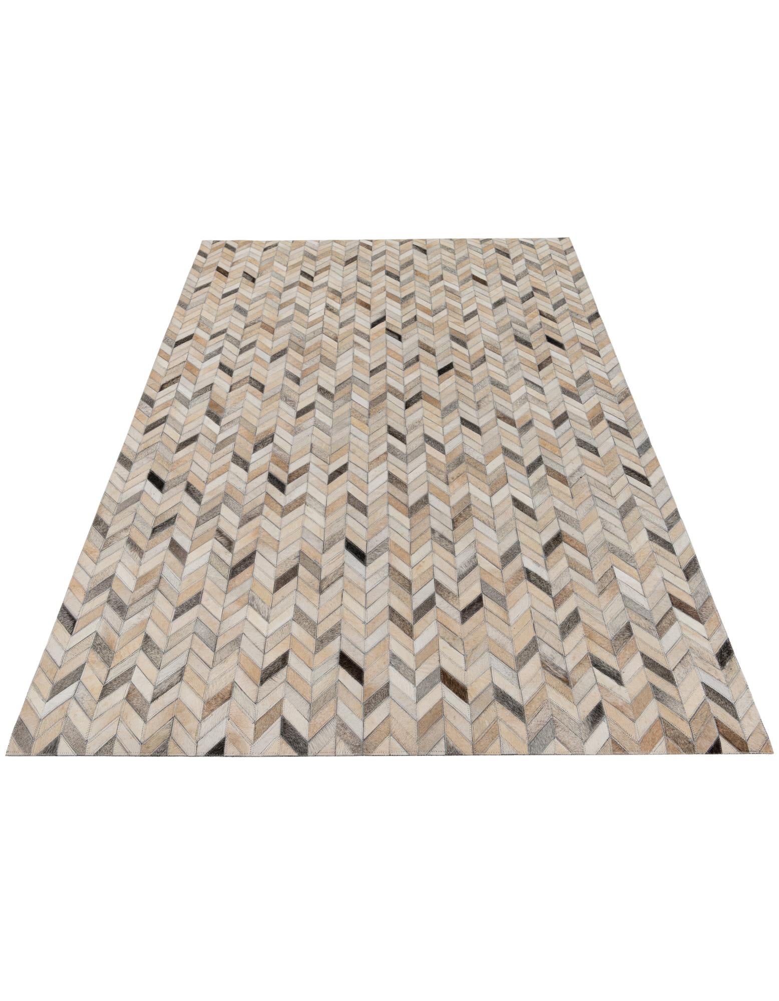 4' 8 x 6' 7 Cowhide Stocks Rug