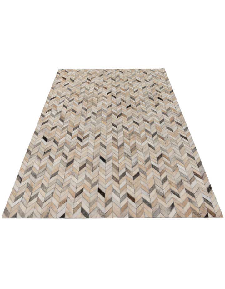 4' 8 x 6' 7 Cowhide Stocks Rug