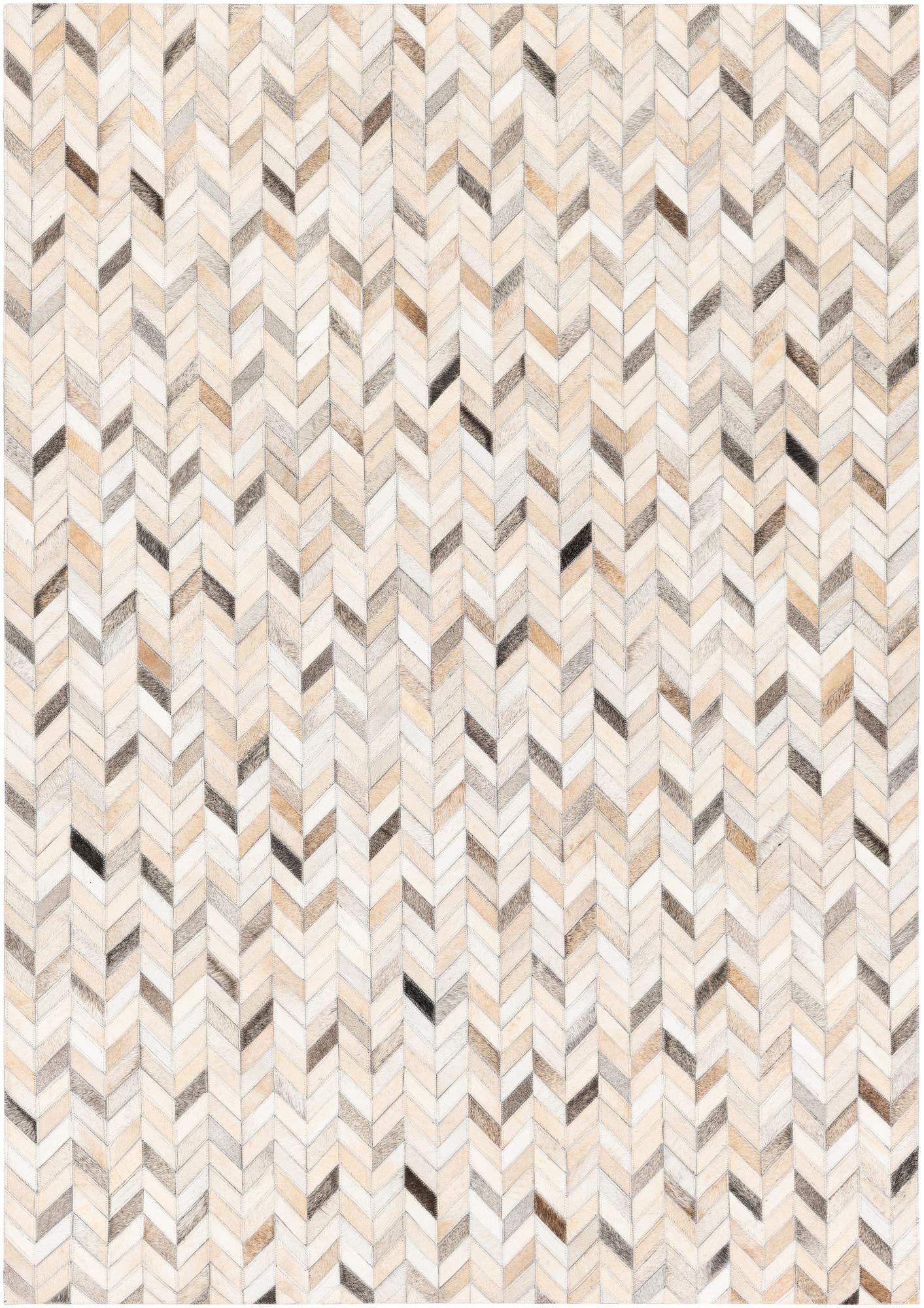 4' 8 x 6' 7 Cowhide Stocks Rug