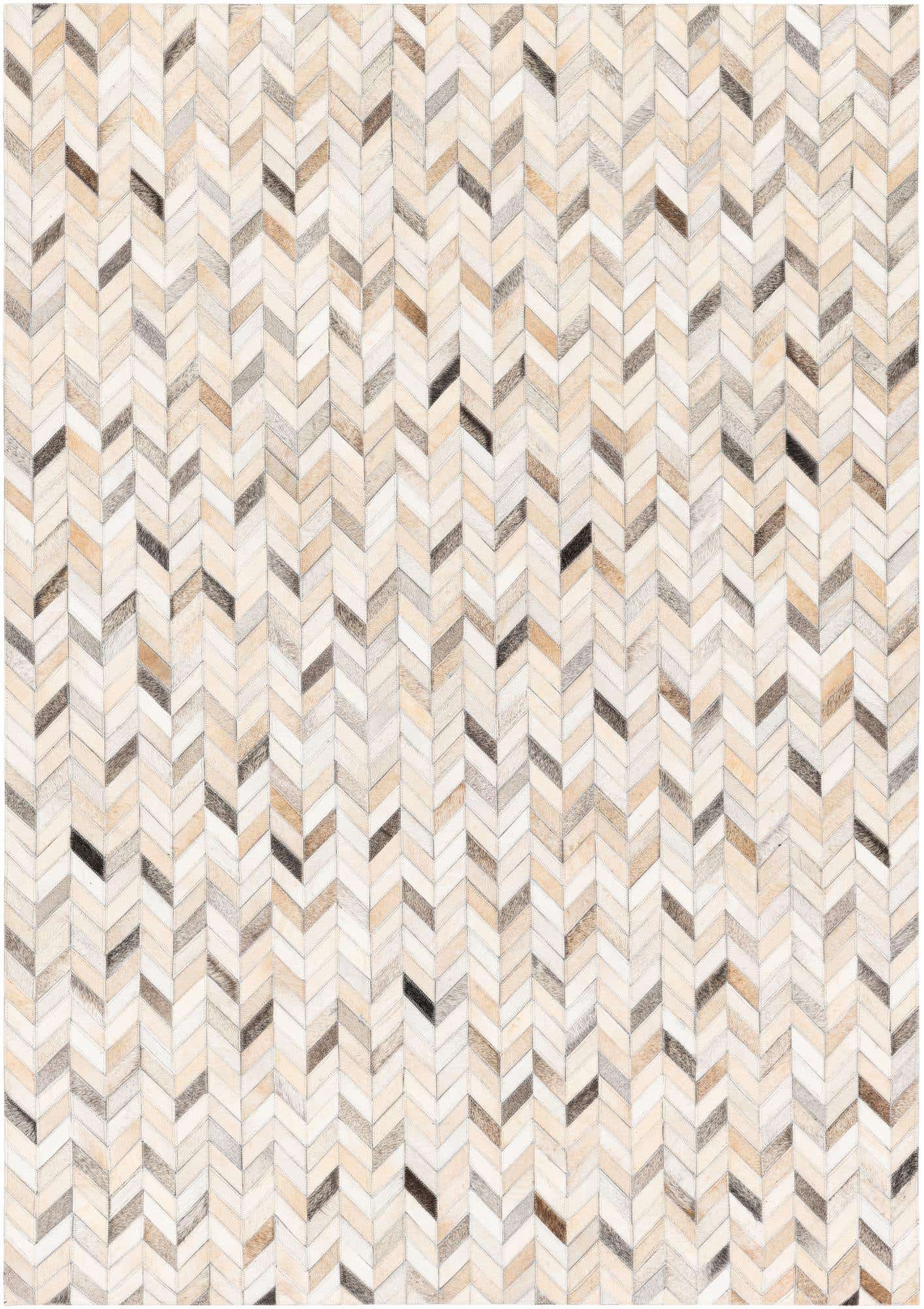 4' 8 x 6' 7 Cowhide Stocks Rug