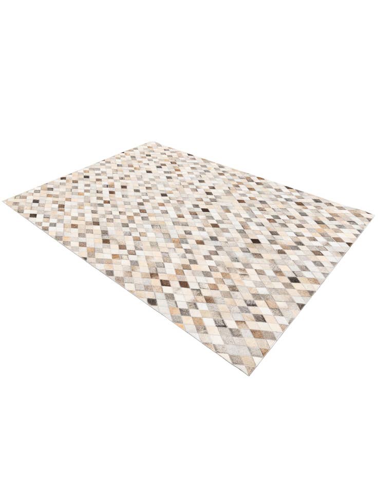 Detail image of 4' 7 x 6' 7 Cowhide Stocks Rug