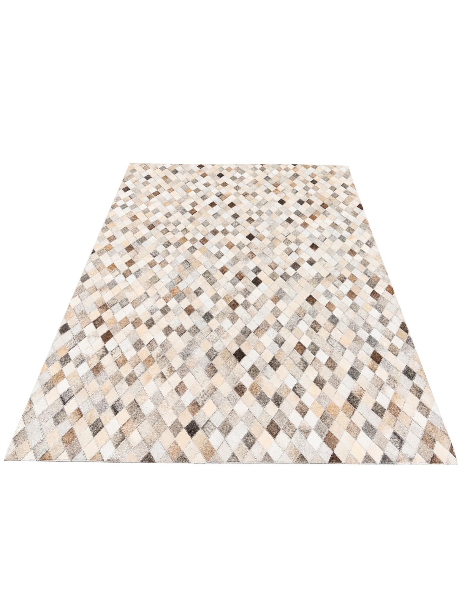 4' 7 x 6' 7 Cowhide Stocks Rug