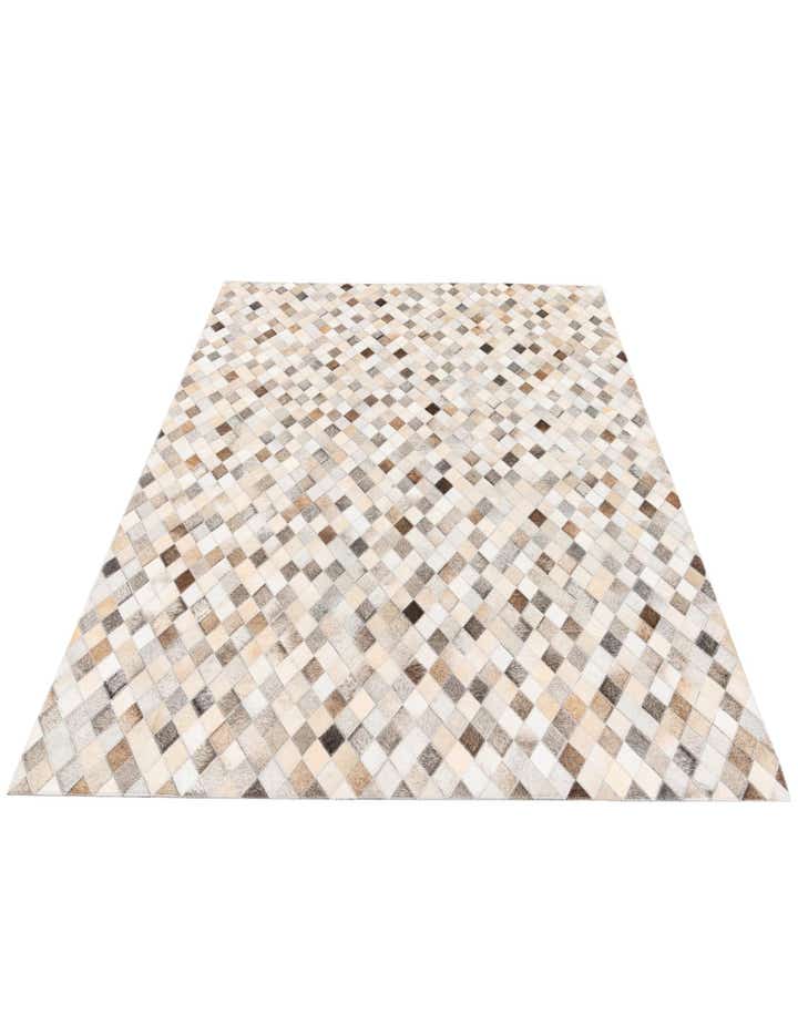 4' 7 x 6' 7 Cowhide Stocks Rug