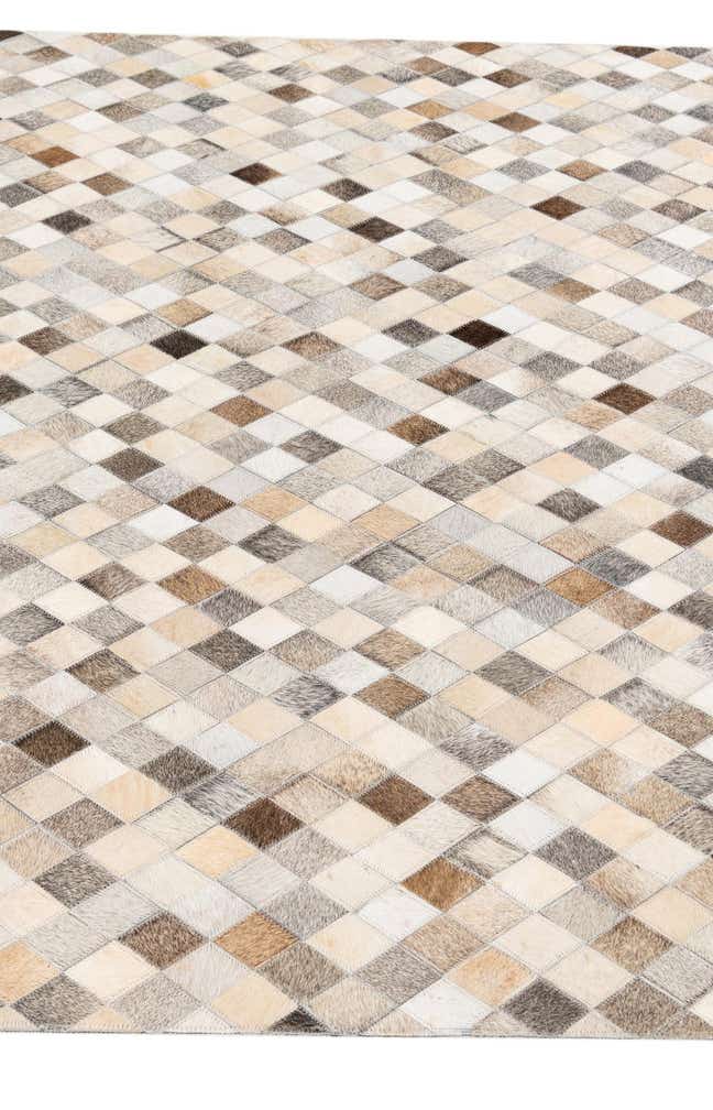 4' 7 x 6' 7 Cowhide Stocks Rug