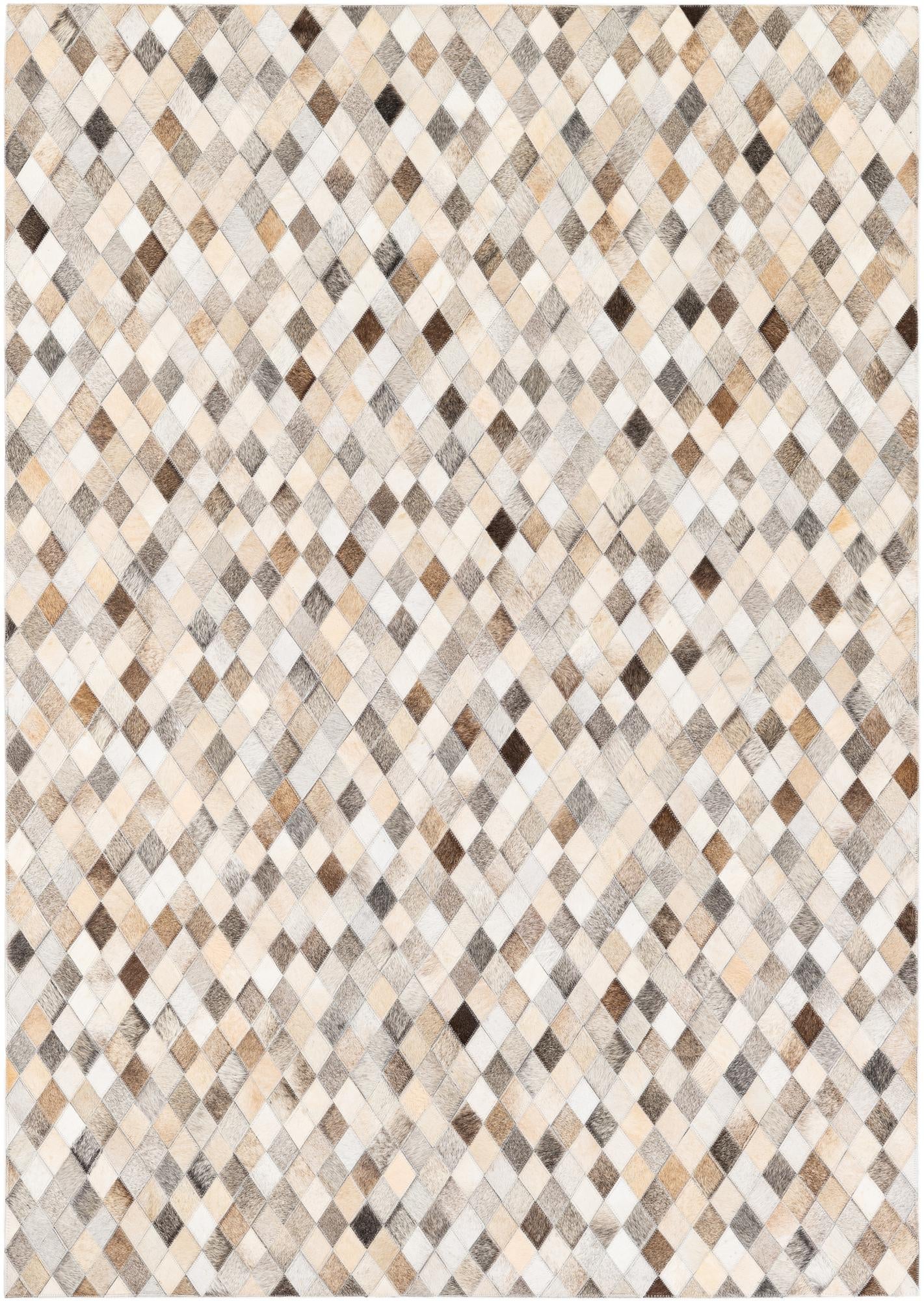 4' 7 x 6' 7 Cowhide Stocks Rug