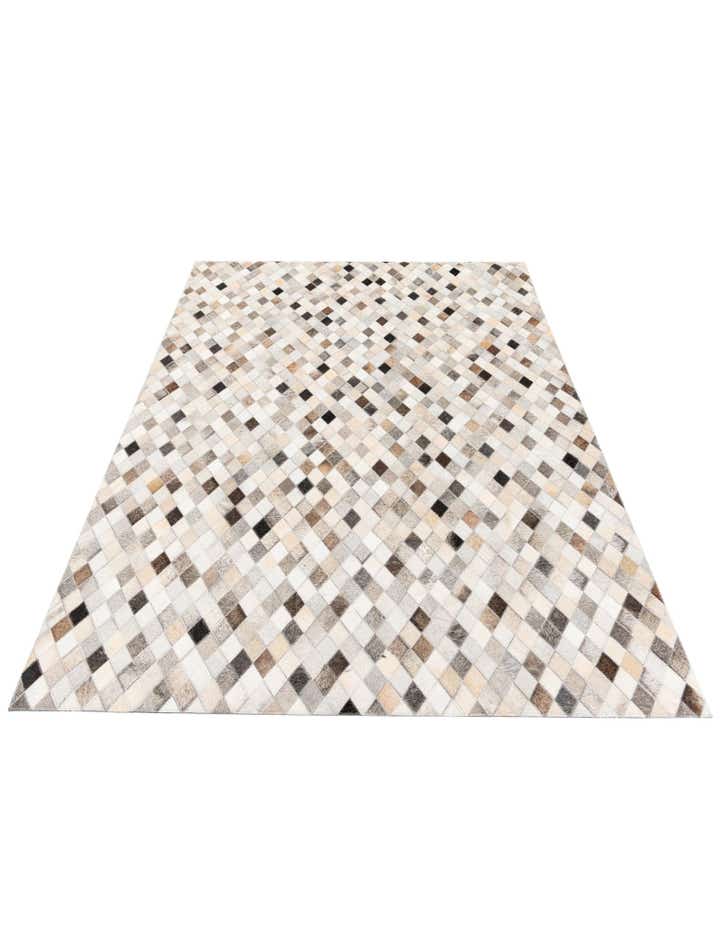 4' 8 x 6' 8 Cowhide Stocks Rug