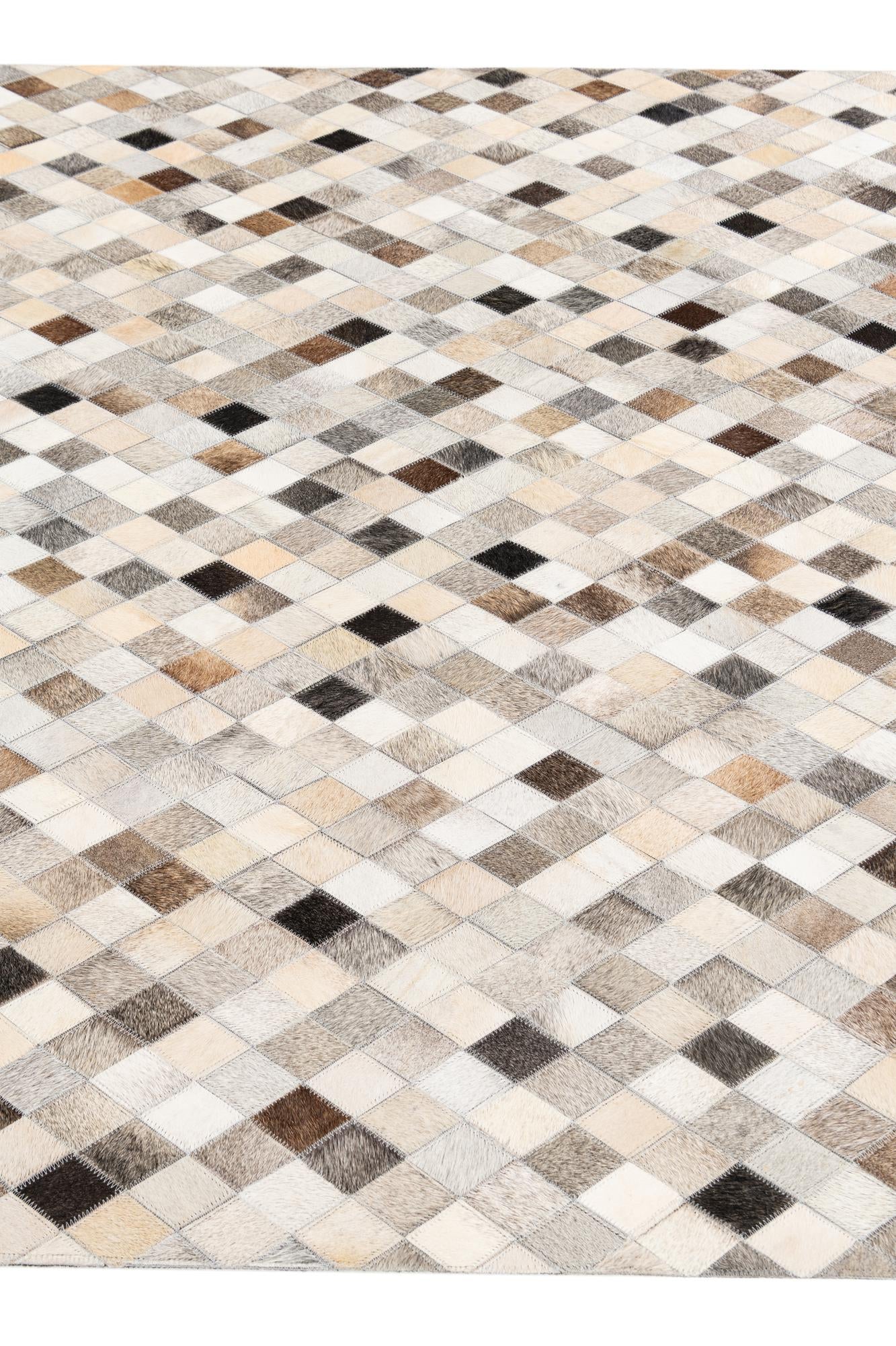 4' 8 x 6' 8 Cowhide Stocks Rug