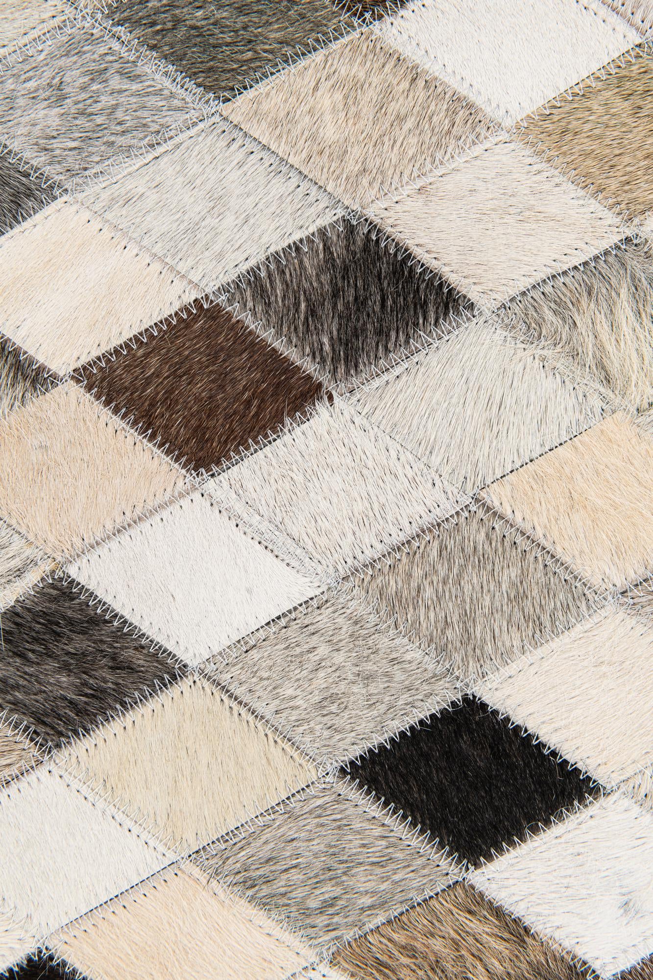 4' 8 x 6' 8 Cowhide Stocks Rug