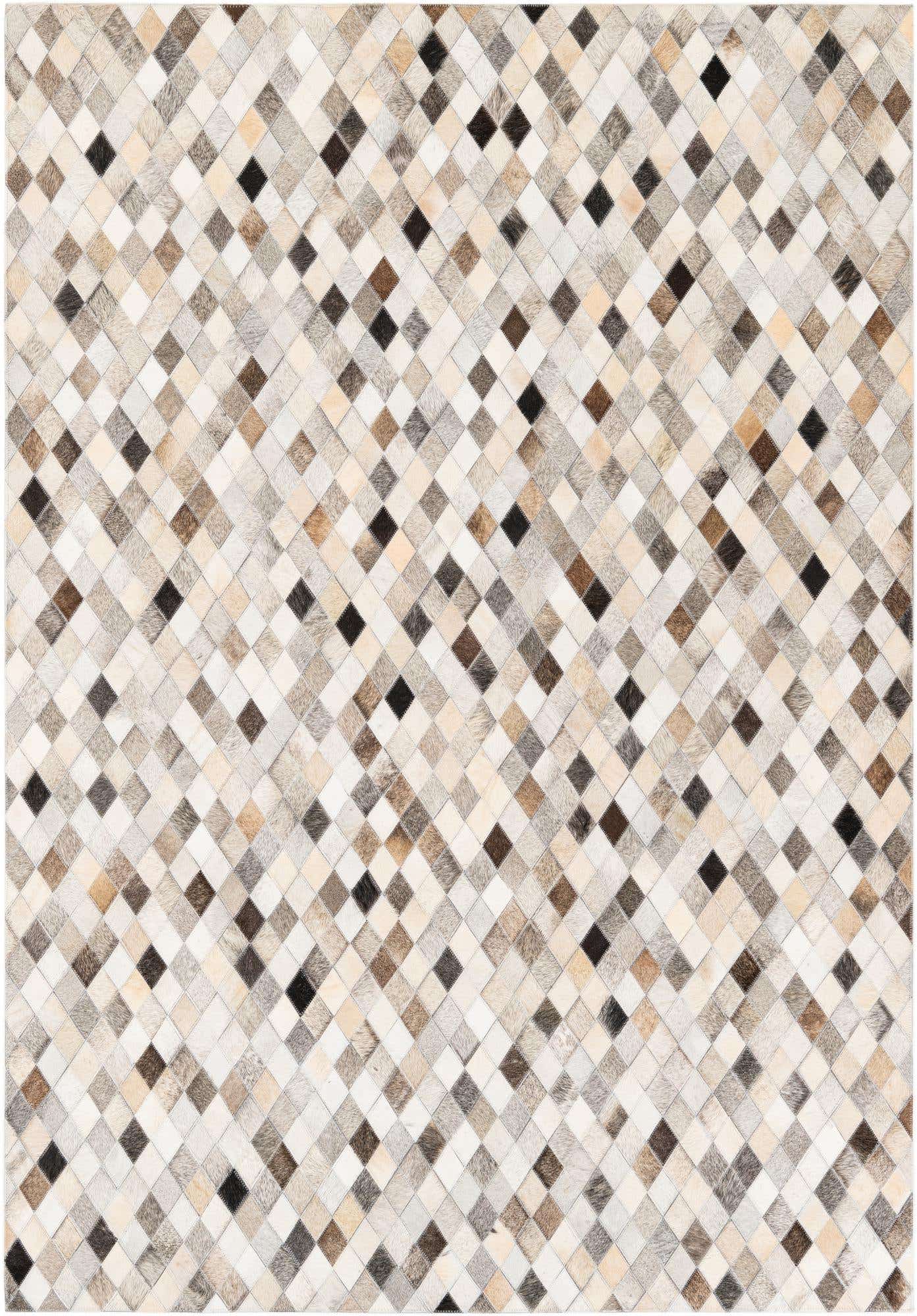 4' 8 x 6' 8 Cowhide Stocks Rug