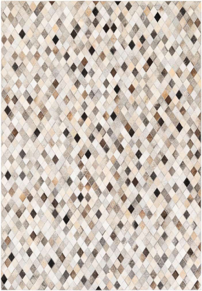 4' 8 x 6' 8 Cowhide Stocks Rug