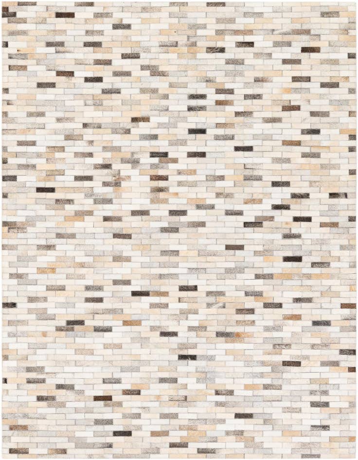 Detail image of 4' 8 x 6' 6 Cowhide Stocks Rug