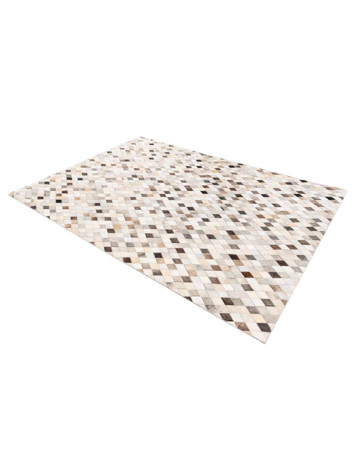 Detail image of 4' 9 x 6' 9 Cowhide Stocks Rug