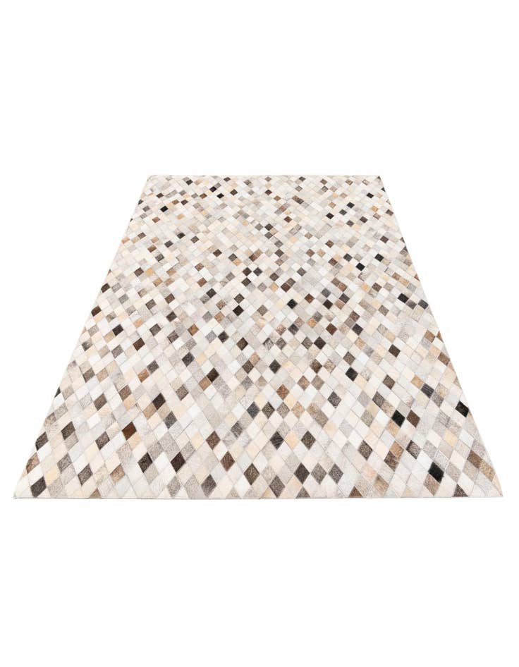 Detail image of 4' 9 x 6' 9 Cowhide Stocks Rug