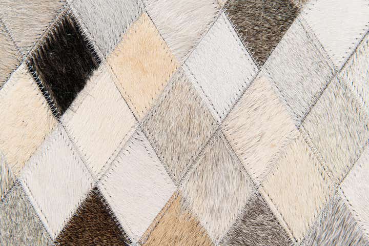 4' 9 x 6' 9 Cowhide Stocks Rug