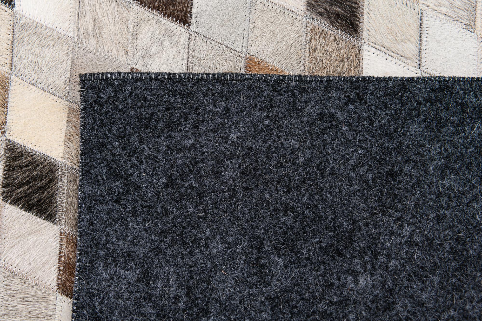 4' 9 x 6' 9 Cowhide Stocks Rug