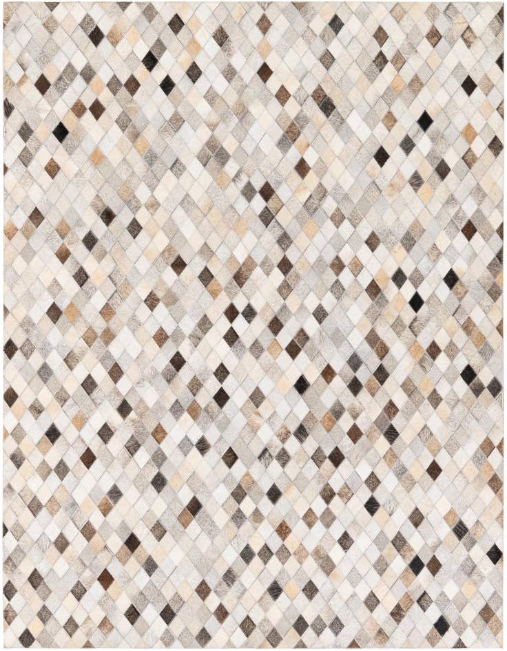 Detail image of 4' 9 x 6' 9 Cowhide Stocks Rug