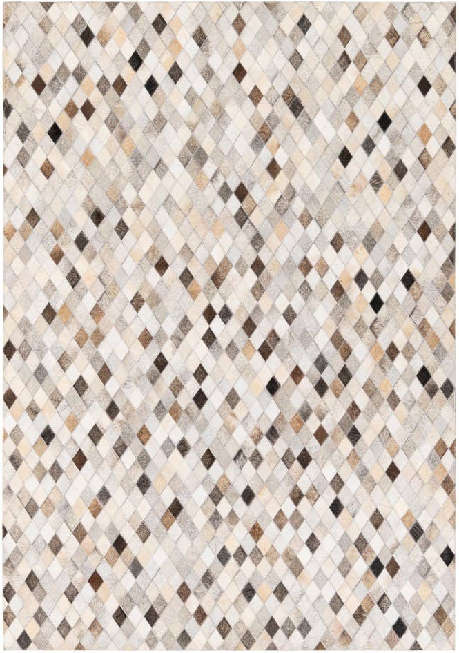 Detail image of 4' 9 x 6' 9 Cowhide Stocks Rug
