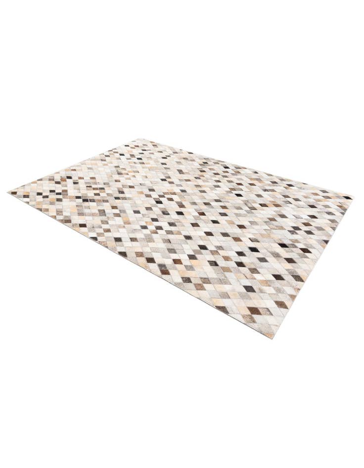Detail image of 4' 7 x 6' 8 Cowhide Stocks Rug