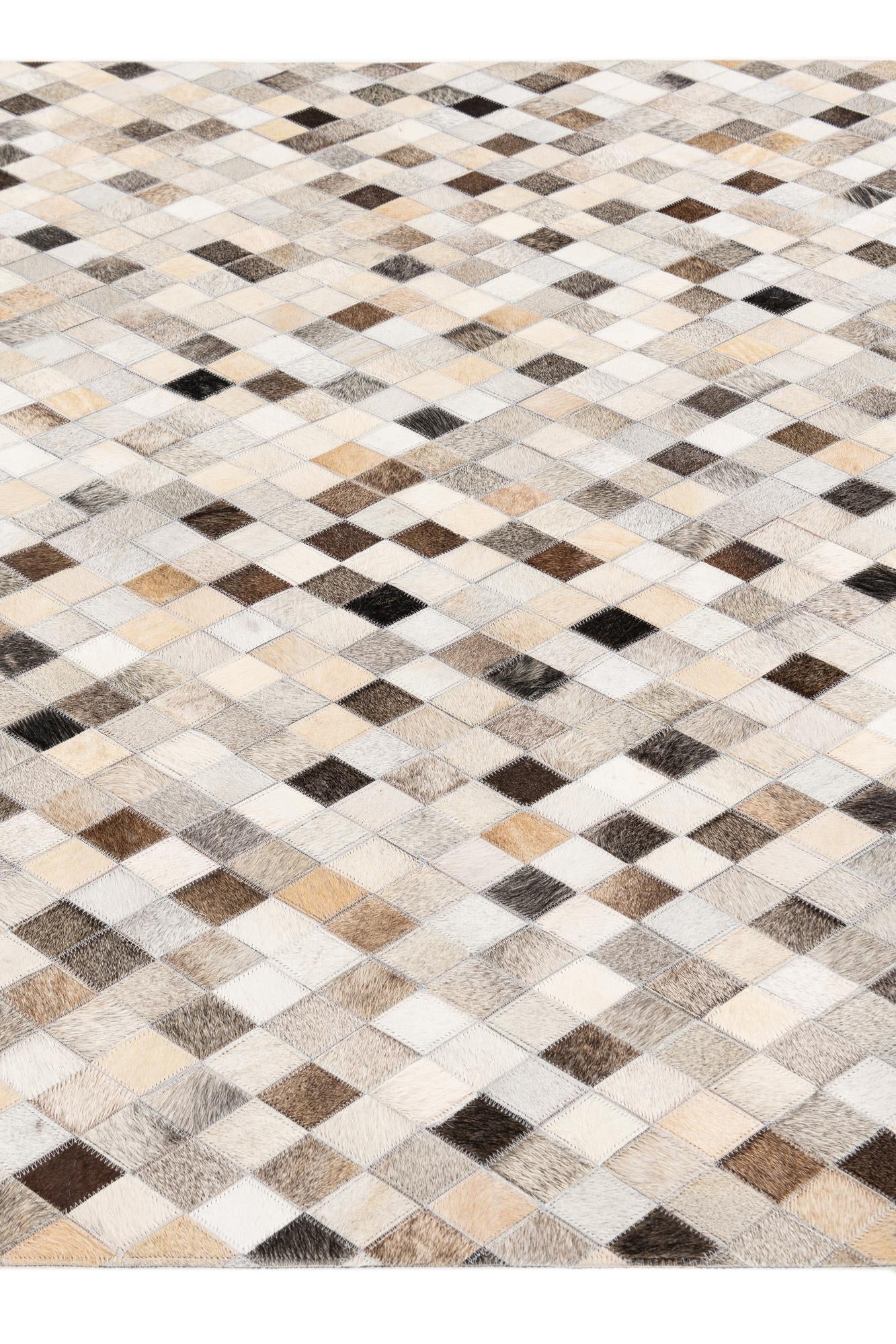 4' 7 x 6' 8 Cowhide Stocks Rug