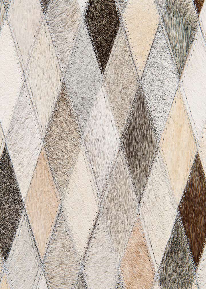 4' 7 x 6' 8 Cowhide Stocks Rug