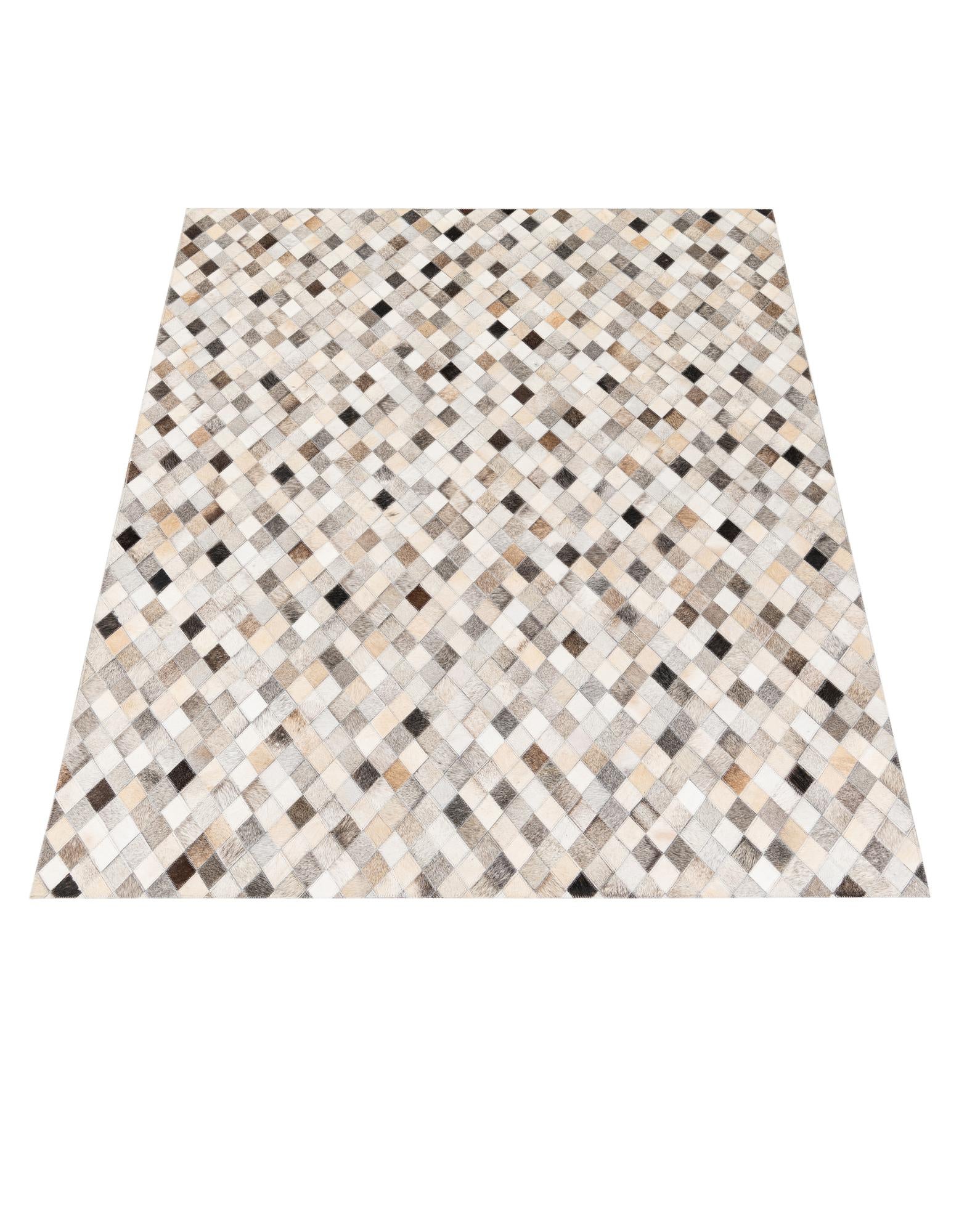 4' 7 x 6' 6 Cowhide Stocks Rug