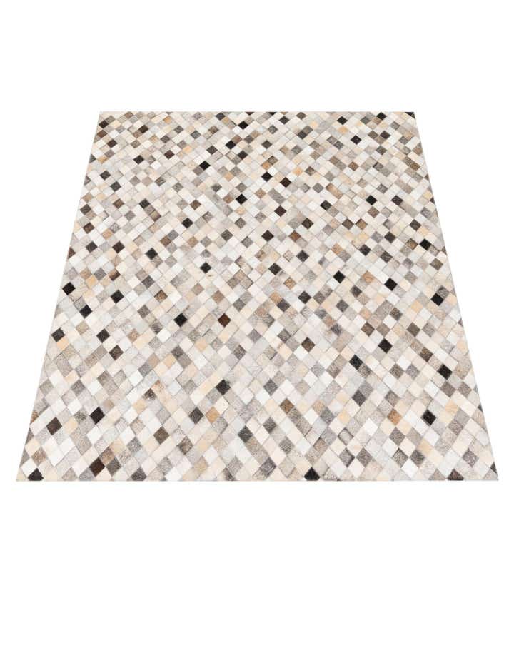 4' 7 x 6' 6 Cowhide Stocks Rug