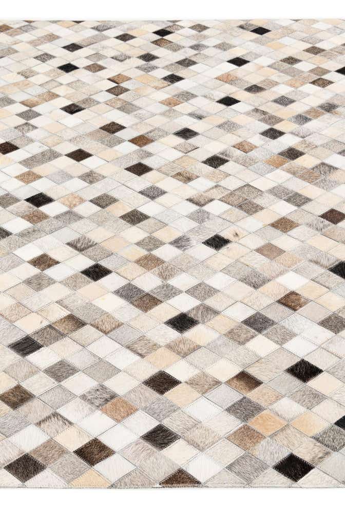 4' 7 x 6' 6 Cowhide Stocks Rug