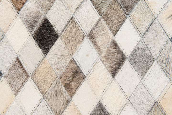 4' 7 x 6' 6 Cowhide Stocks Rug