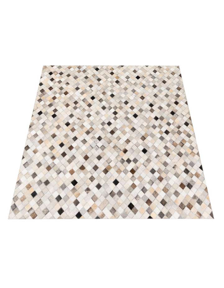 4' 7 x 6' 6 Cowhide Stocks Rug