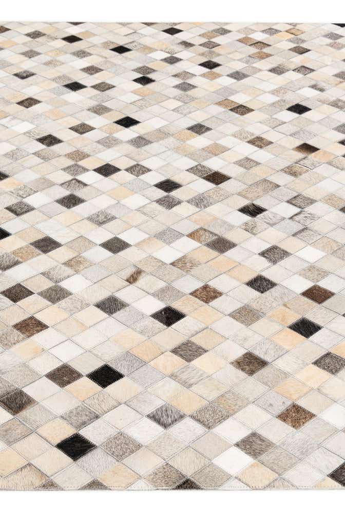 4' 7 x 6' 6 Cowhide Stocks Rug