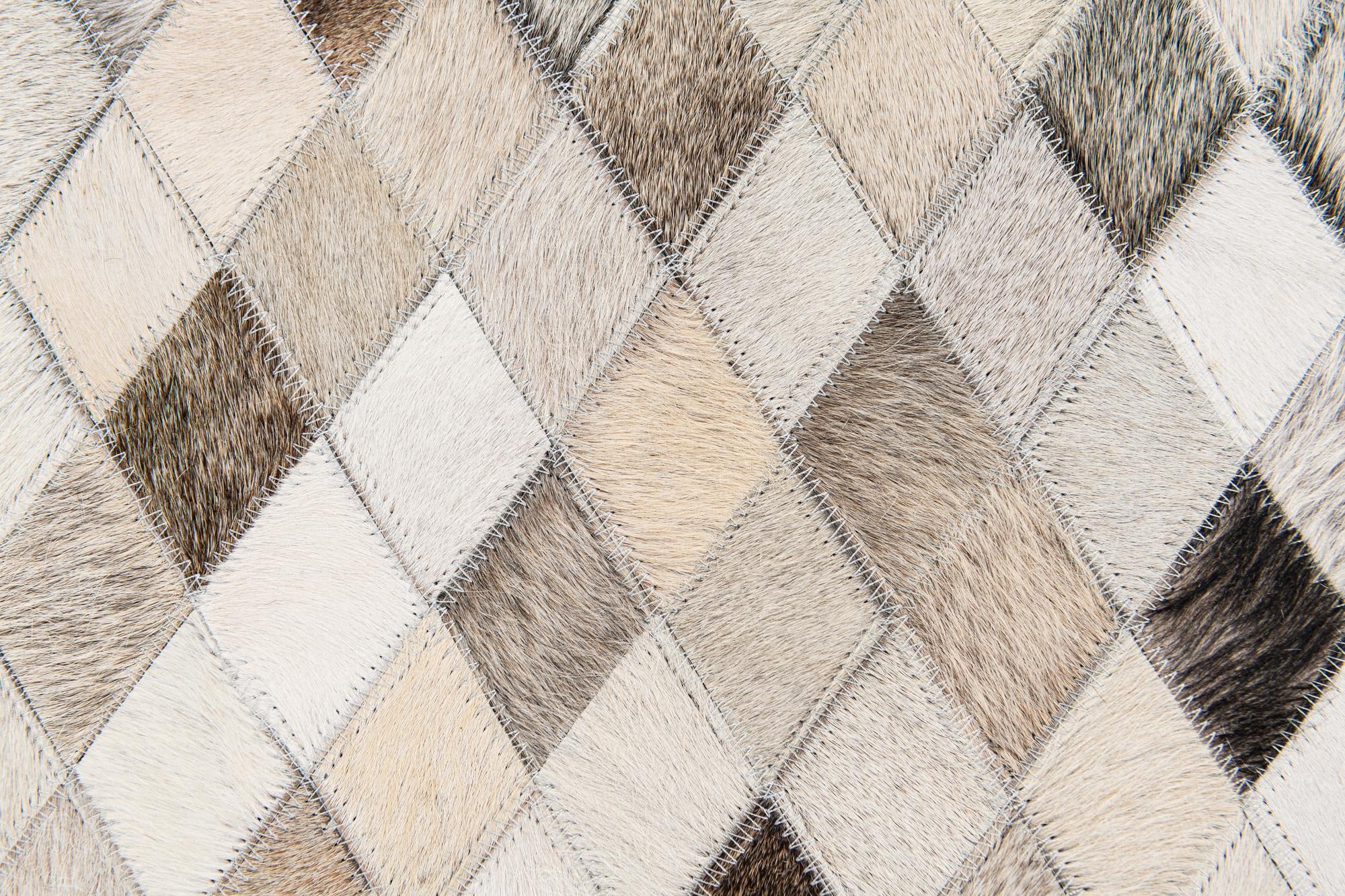 4' 7 x 6' 6 Cowhide Stocks Rug