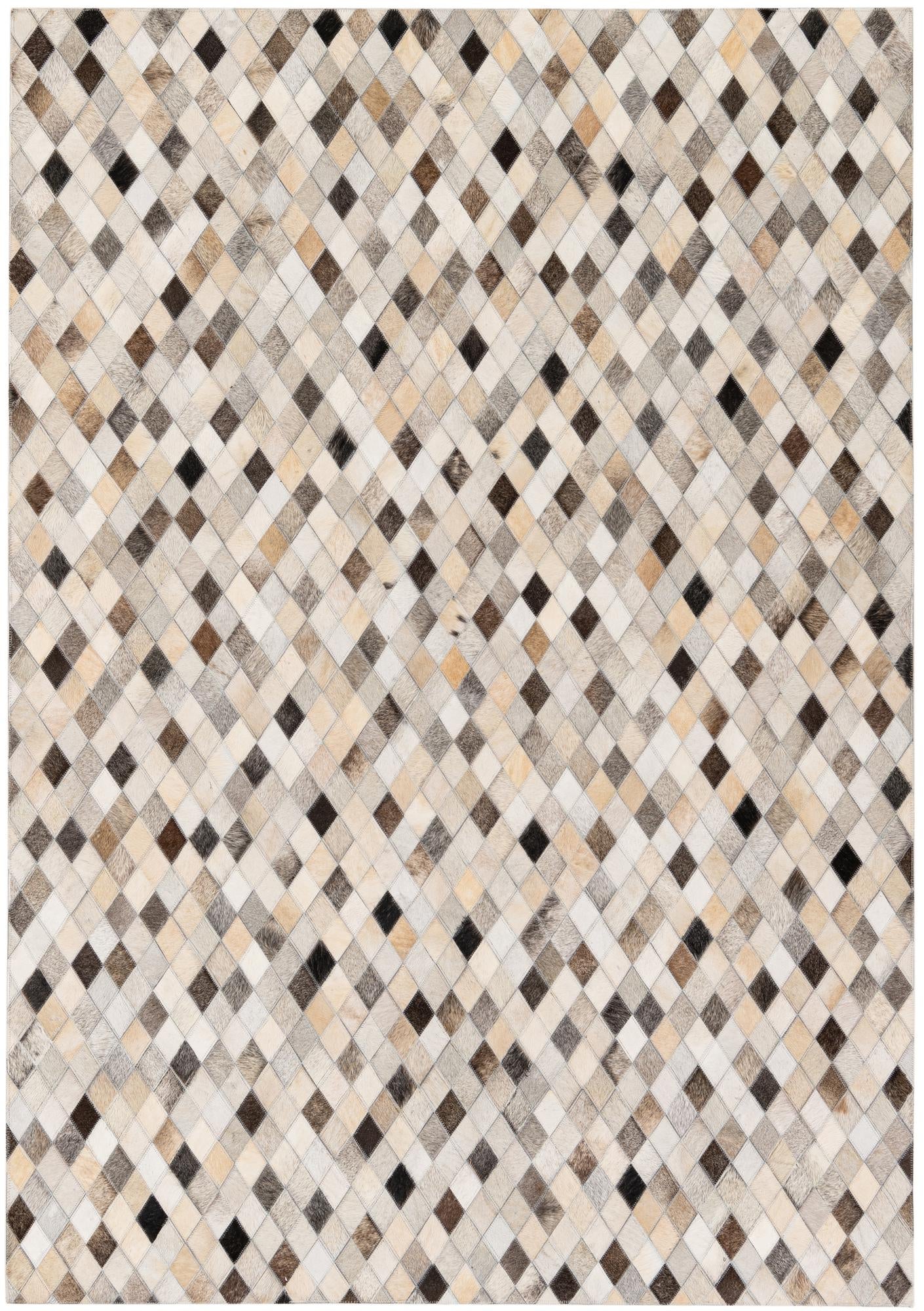 4' 7 x 6' 6 Cowhide Stocks Rug
