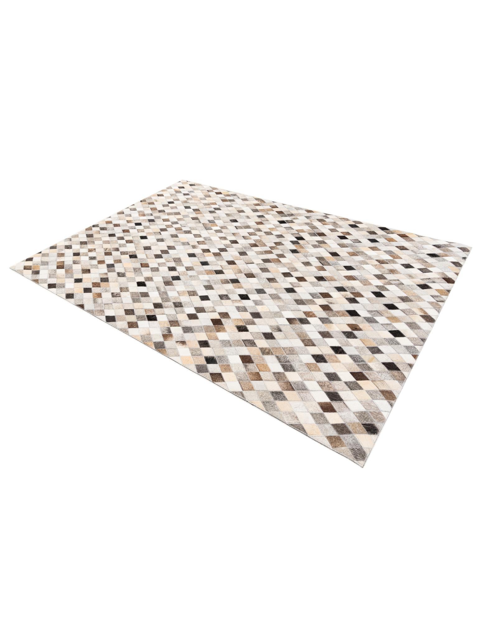 4' 7 x 6' 7 Cowhide Stocks Rug