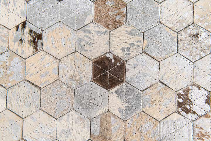 4' 10 x 6' 8 Cowhide Stocks Rug