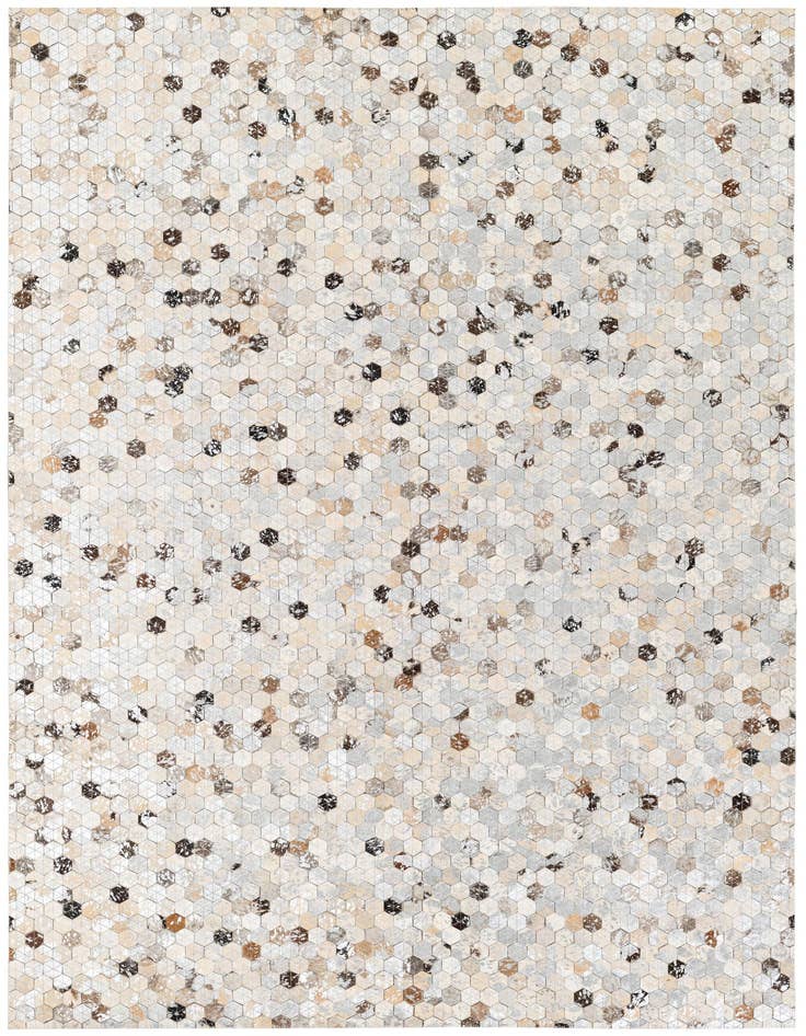 Detail image of 4' 9 x 6' 9 Cowhide Stocks Rug