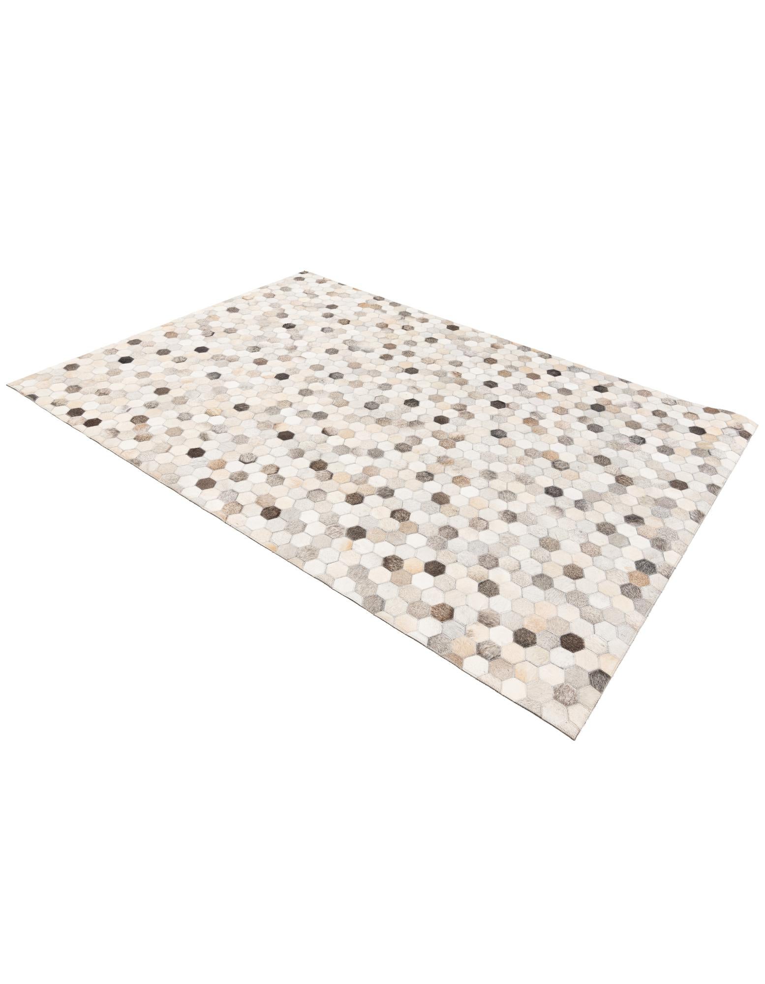 4' 8 x 6' 7 Cowhide Stocks Rug