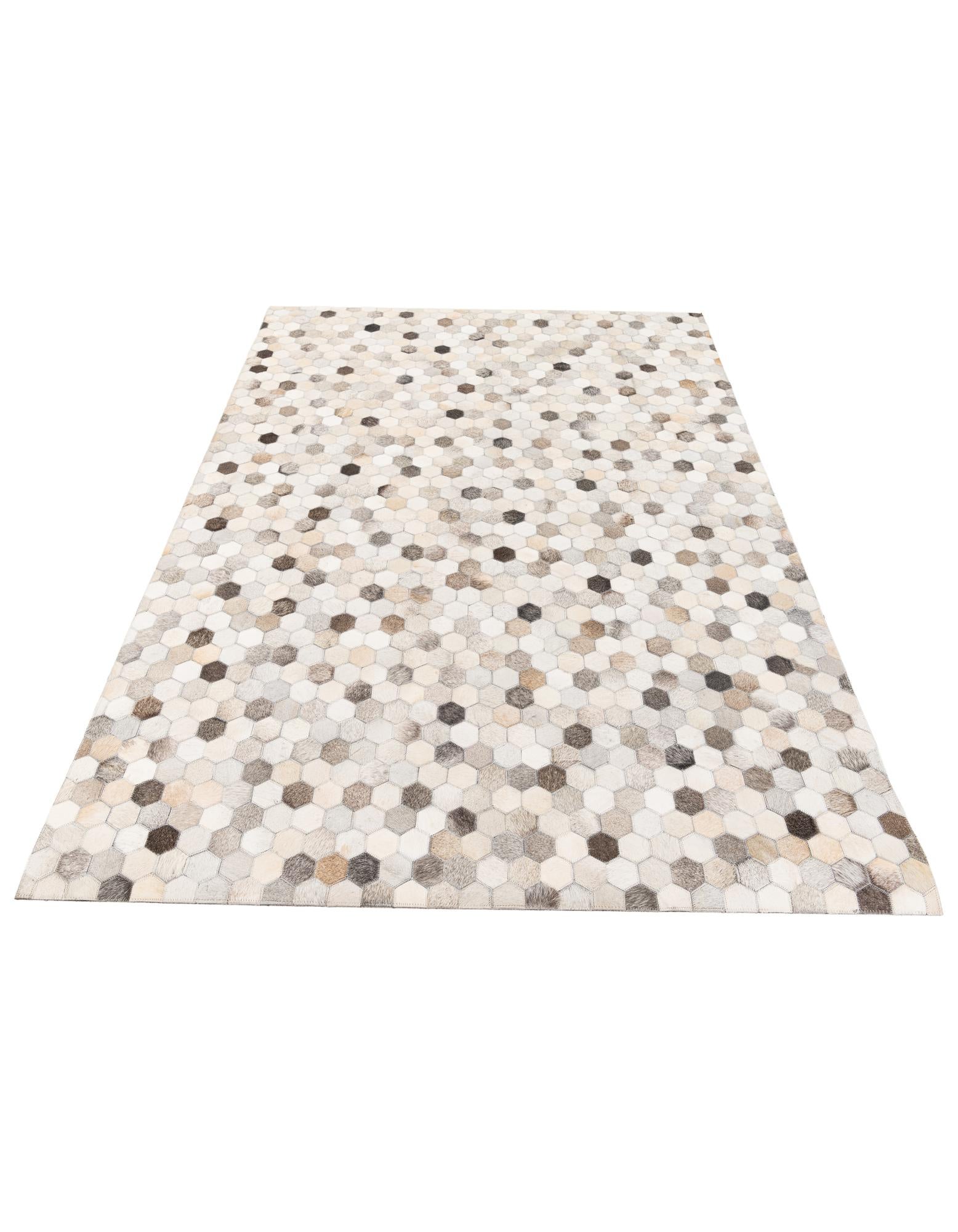 4' 8 x 6' 7 Cowhide Stocks Rug
