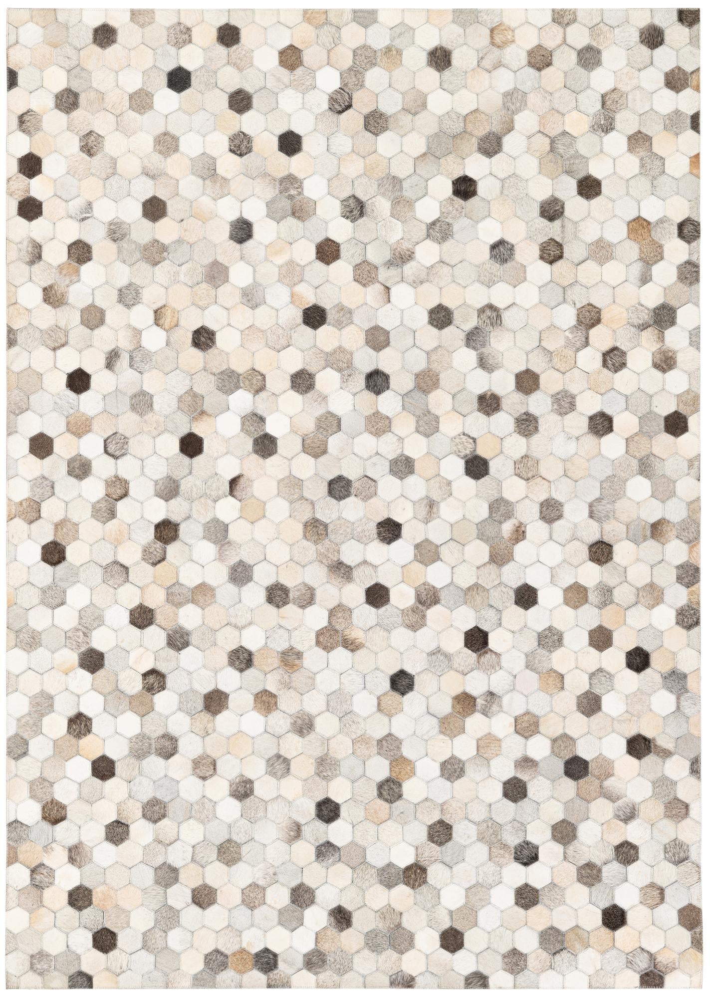 4' 8 x 6' 7 Cowhide Stocks Rug