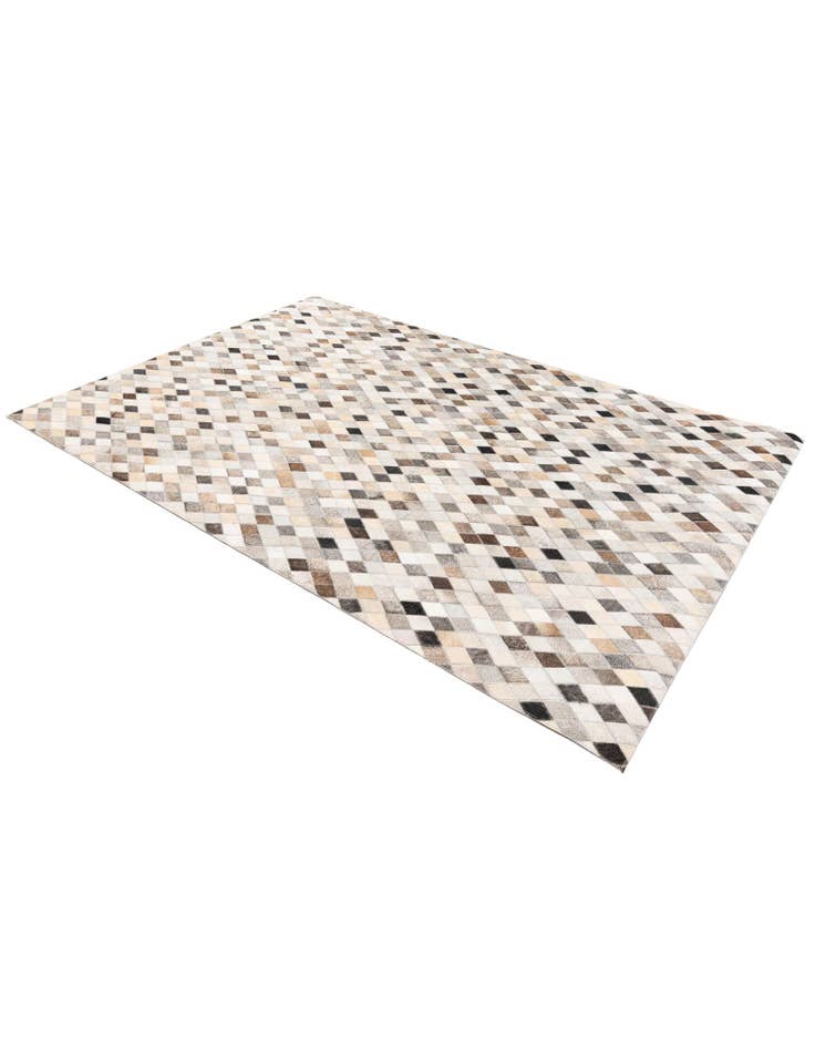 Detail image of 4' 8 x 6' 7 Cowhide Stocks Rug