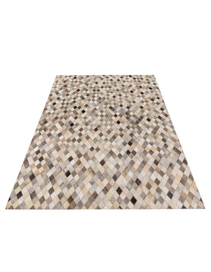 4' 9 x 6' 8 Cowhide Stocks Rug