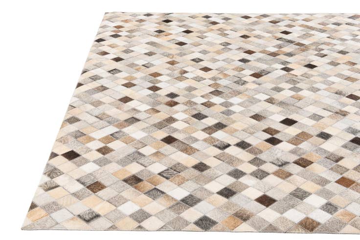 Detail image of 4' 9 x 6' 8 Cowhide Stocks Rug