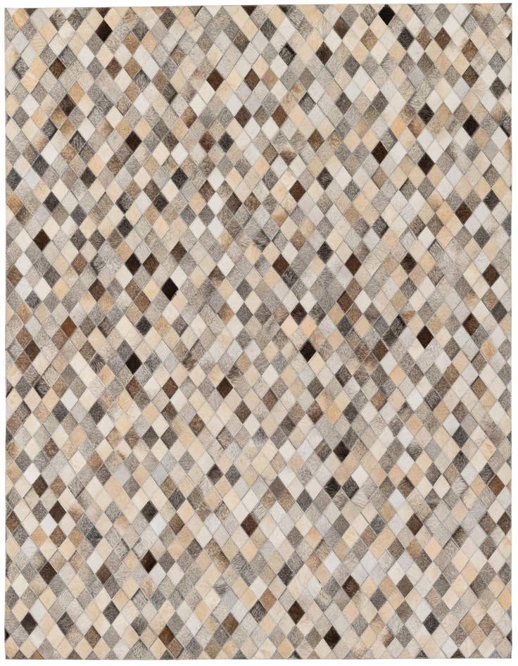 Detail image of 4' 9 x 6' 8 Cowhide Stocks Rug